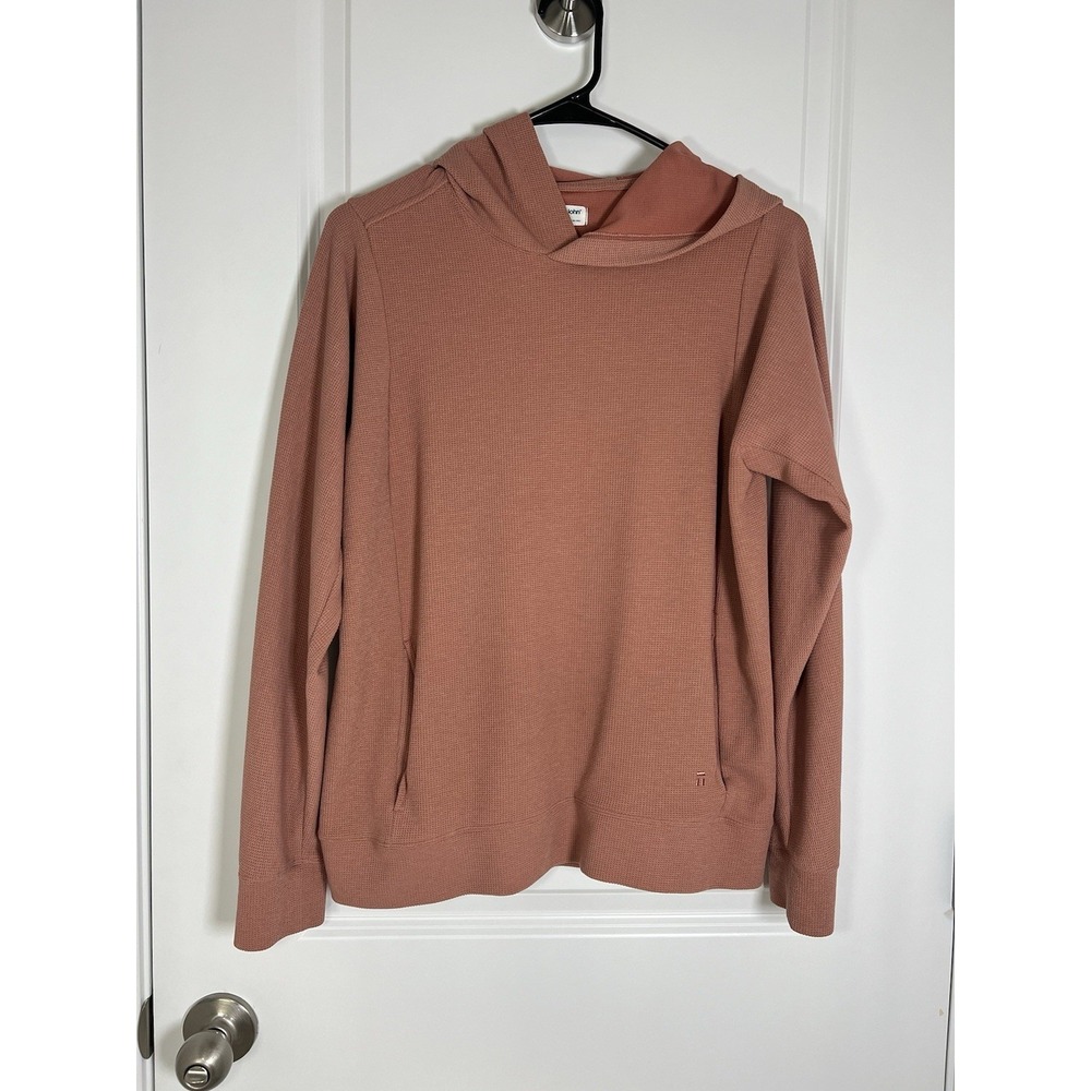 Women's Tommy John Zen Waffle Hoodie Medium‎ Dusty Rose